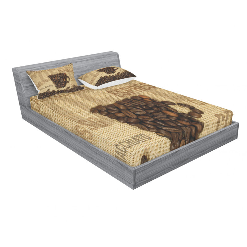 Microfiber Sheet Set, Queen Sheet Set with Fitted Sheet