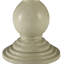 Table d'appoint moderne ronde blanche antique avec piédestal pour tout espace de salon