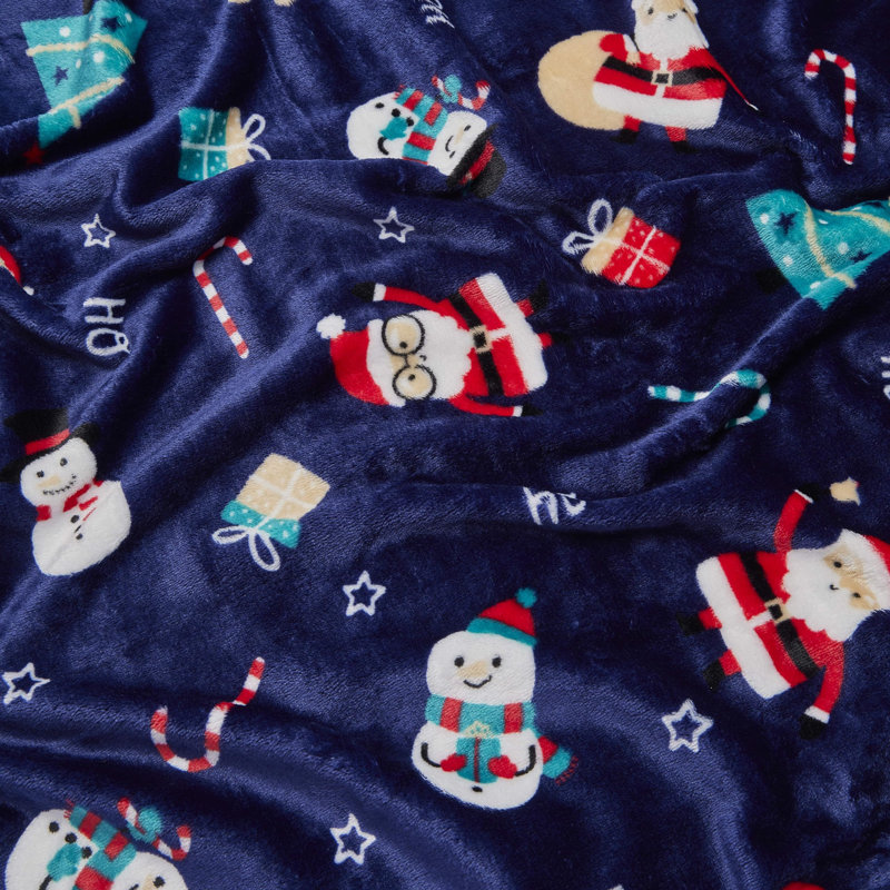 Hand Woven Throw Blanket, Blue