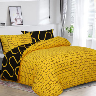 Geometric Design Modern Duvet Cover Set  With Pillow Cases