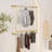 Wall Mounted Garment Rack, Gold Clothes Rack