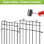 17'' H x 12'' W Black Metal Fence Panels Included