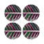 Sous-verres ronds en cuir tropical-119015385