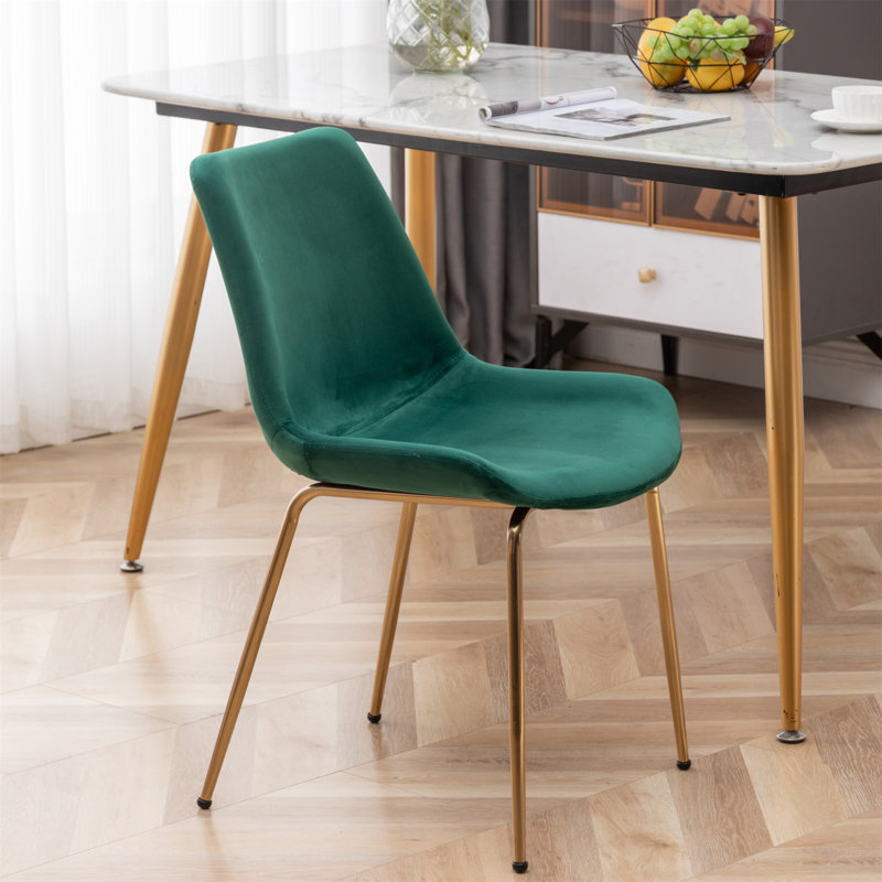 Chaise de salle à manger Aufurr, Vert