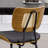 Rattan Back Upholstered Dining Chair-864672089-851482100