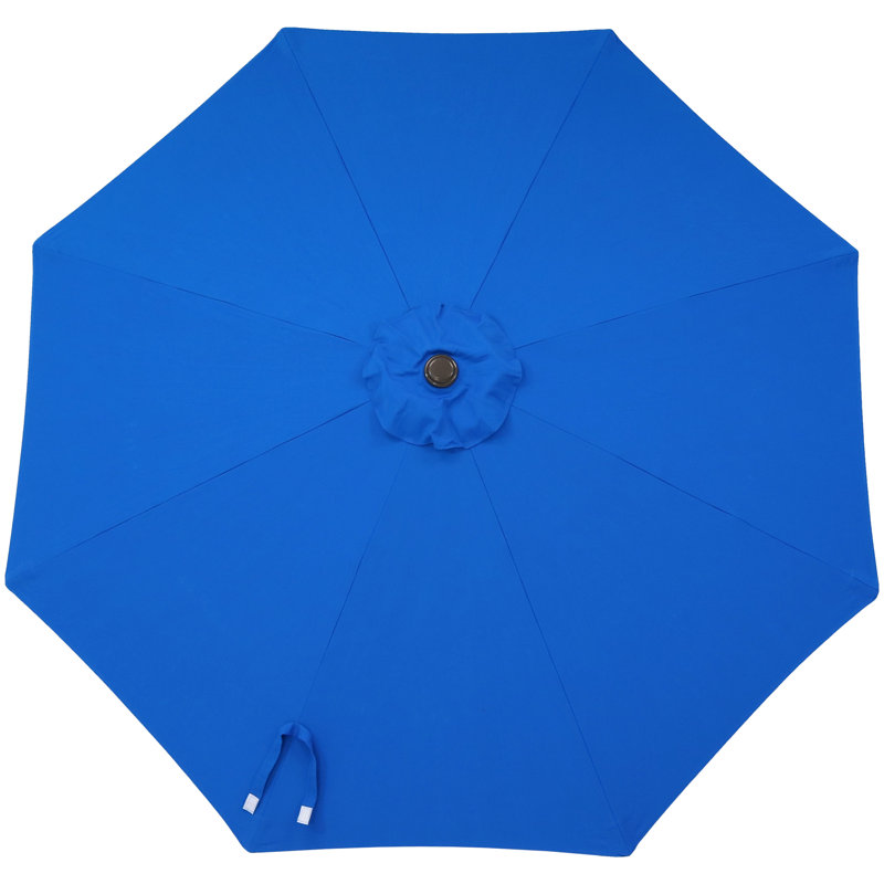Parasol de marché octogonal Caleb - Bleu pacifique, Bleu