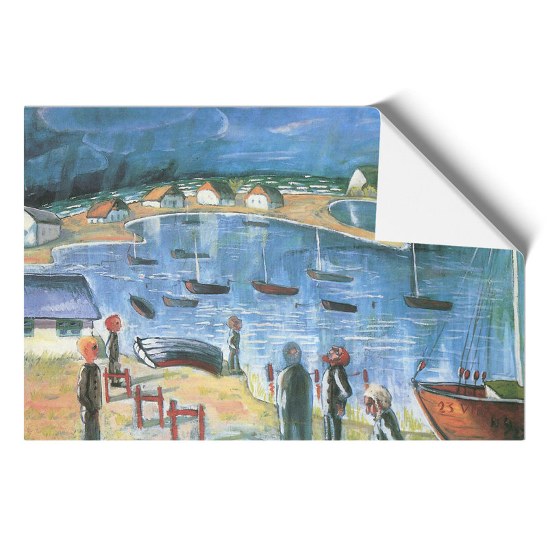 Harbour by Walter Gramatte - Frameless Print, 21cm H x 30cm W x 0.1cm D