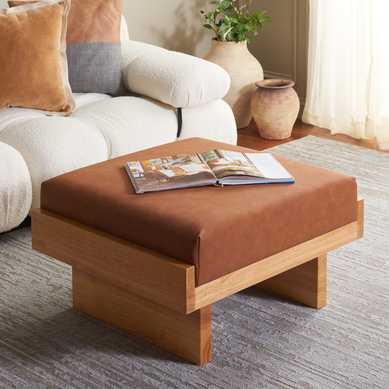 Repose-pieds standard large 26,8 po Robbie, Similicuir cognac