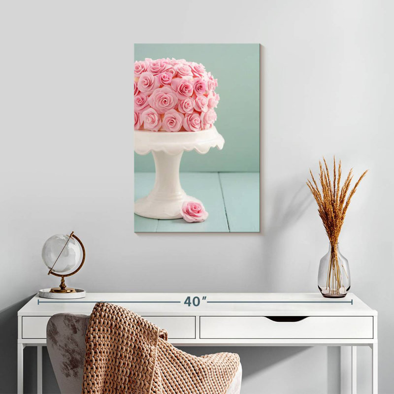 Yarlin Rose Birthday Cake, 24" H x 16" W