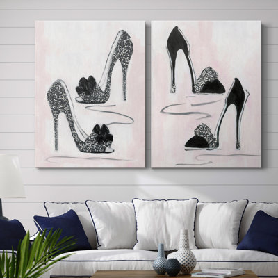 " Shoes That Dazzle I " 2 - Pieces