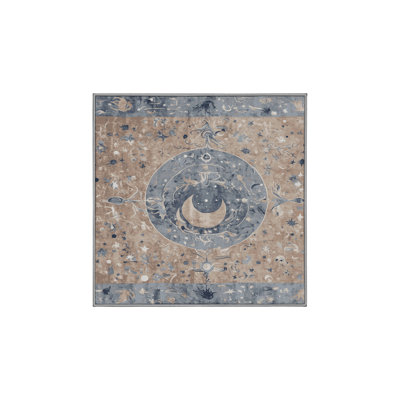 Machine Washable Gray Area Rug