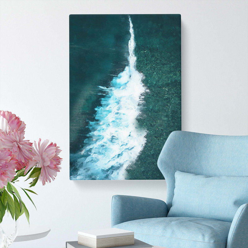 The Middle of the Wave - Wrapped Canvas, 76cm H x 50cm W x 3cm D