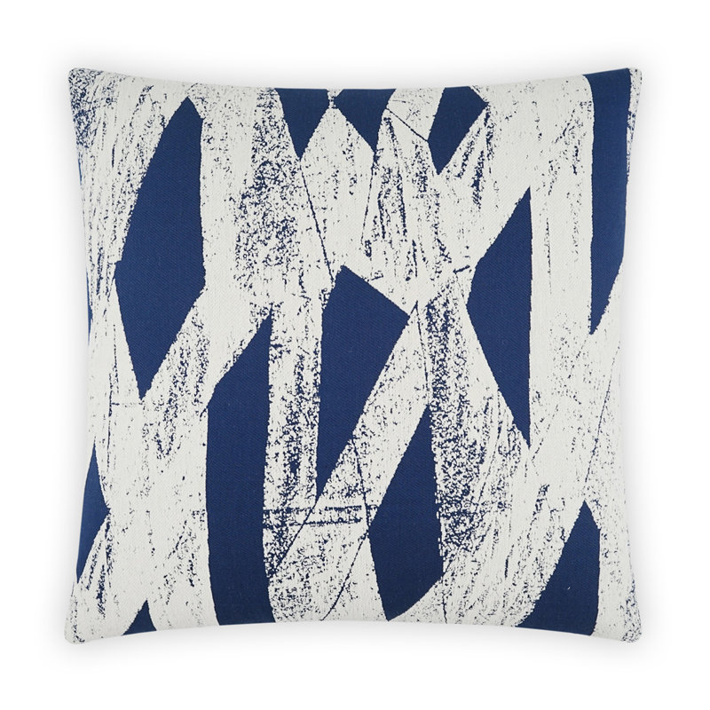 Coussin décoratif ozone, Saphir, Carré 36 po