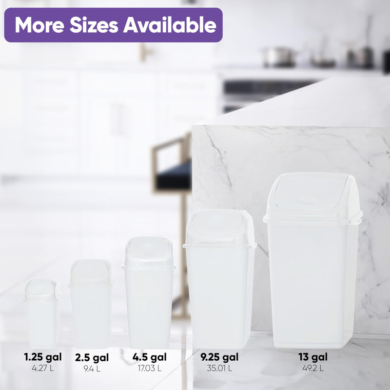 Petite poubelle en plastique 2,5 gallons Superio