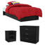 Ensemble de chambre à coucher configurable à lit plateforme simple Libra