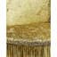Tabouret de coiffeuse doré capitonné