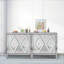 Armoire d'appoint de conception unique avec garniture de miroir