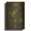 «Rocket Ship Blueprint Vernis Chalkboard» par LUXE, art mural en métal doré, 24 po x 36 po-133249958