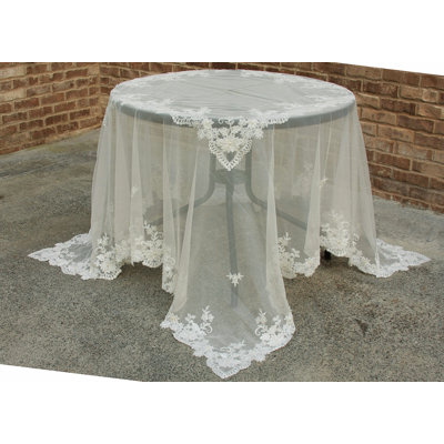 Thurleigh Embroidered Tablecloth with Beaded Accent