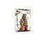 36 po x 24 po, décoration murale en toile beige à motif de robot de couleur beige