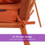 Banc de jardin en acier Tavis