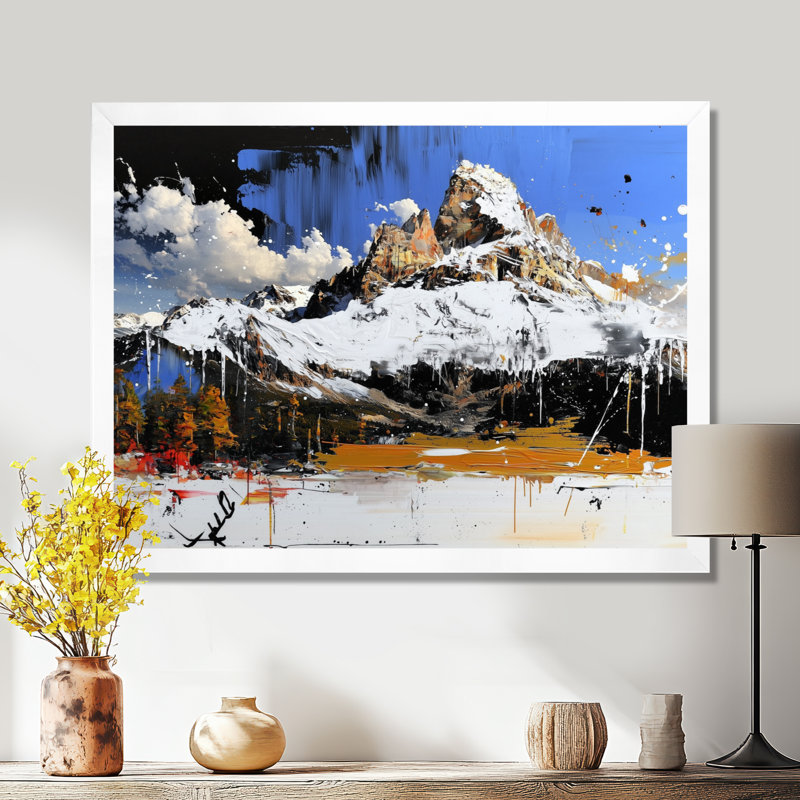 Décoration murale Whispering Vista Of Alaska Mountain I - Alaska, H 24 po x l 32 po, Blanc