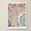 « philadelphia pennsylvanie street map », impression sur toile tendue-15722015