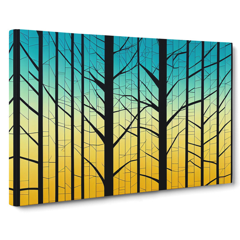 Exceptional Abstract Forest - Wrapped Canvas