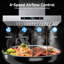36 po Hotte pour îlot de cuisine 900 pi³ / min en acier inoxydable avec contrôle ACL LCD, 4 vitesses et lumières DEL-129482437