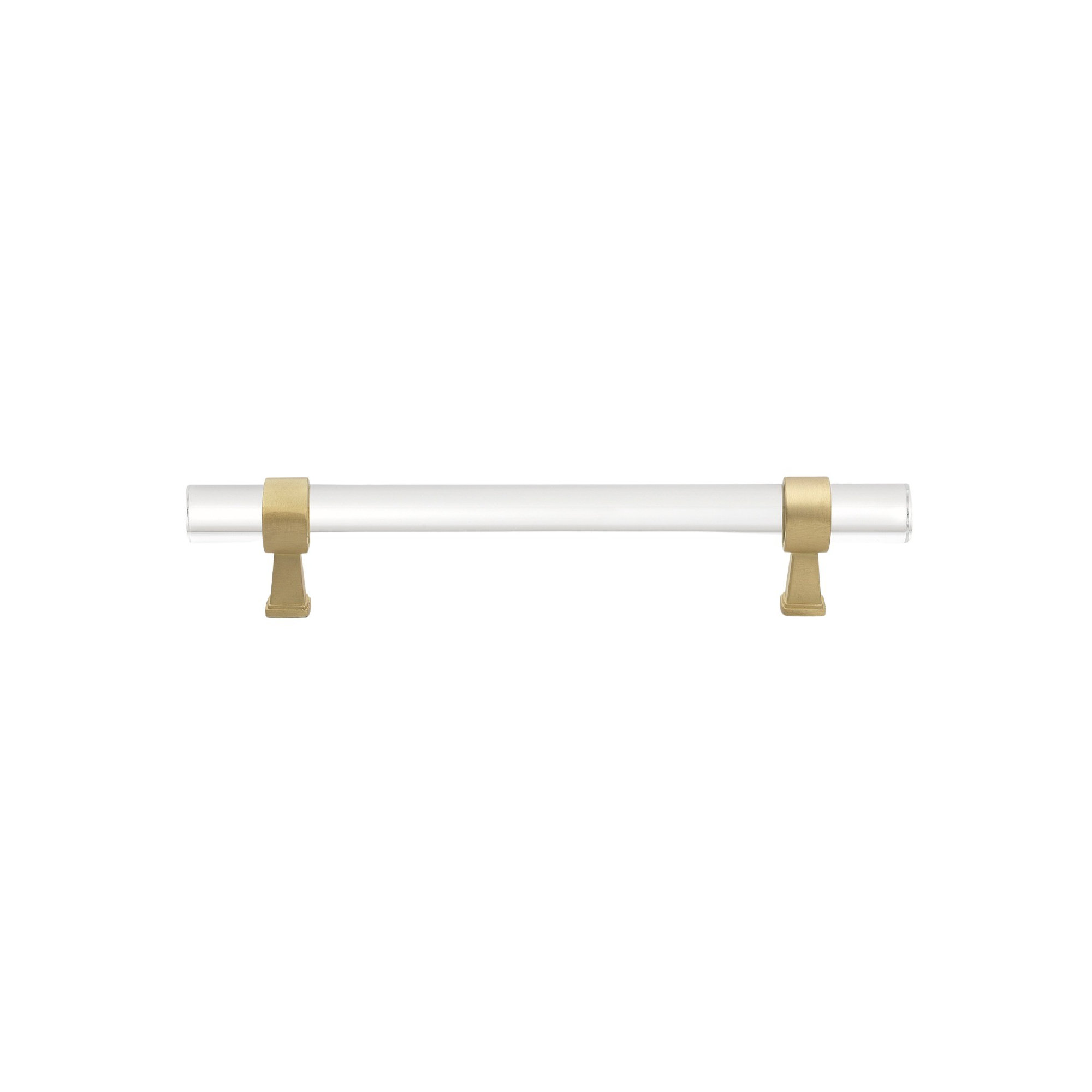 Center to Center Acrylic Bar Pull, Satin Gold, 5.0625"