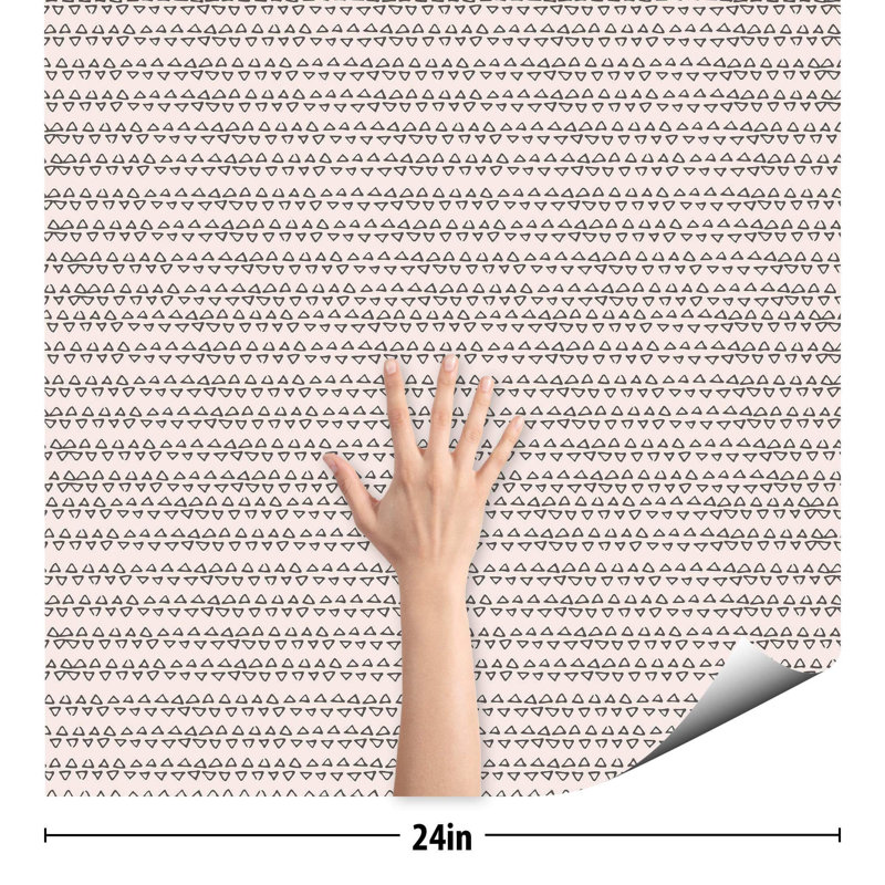 Puiatti Peel & Stick Geometric Tile, 126" L x 24" W