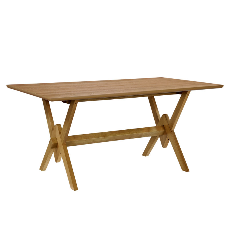 Table de salle à manger Double V, Naturel