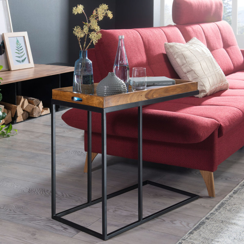 Aldona Solid Wood Tray Top End Table