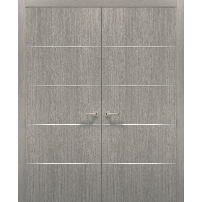 Portes standards en bois massif Planum Flush, 64 po x 84 po