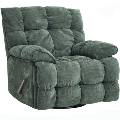 Fauteuil inclinable manuel pivotant surdimensionné de 41,5 po de largeur, fauteuil inclinable à bascule pivotant surdimensionné