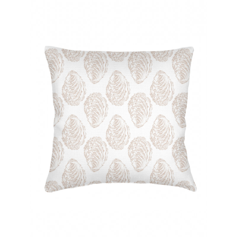 Printed Pillows Linen Pillow Cover & Insert, Beige, Rectangle 20" H x 30" W, Pillow Cover Only - No Insert