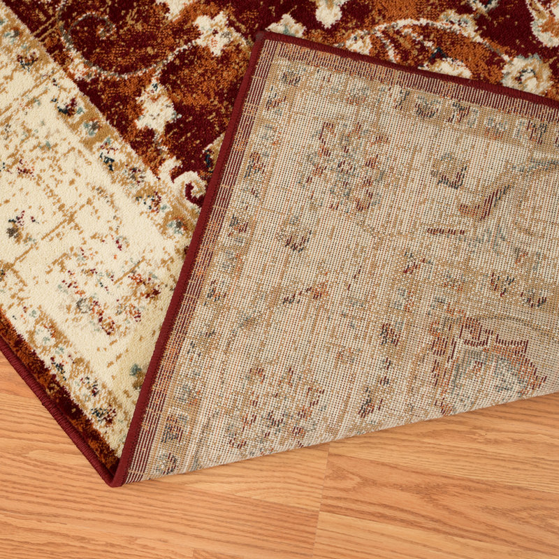 Tapis crème Randolph Medallion, Rectangle 1 pi 10 po x 3 pi
