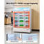 Réfrigérateur commercial de type commercial, refroidisseur de boissons vertical 36,4 pieds cubes / 1030L, réfrigérateur à 3 portes vitrées avec caisson lumineux personnalisable, 12 tablettes réglables, éclairage à DEL doux et roulettes