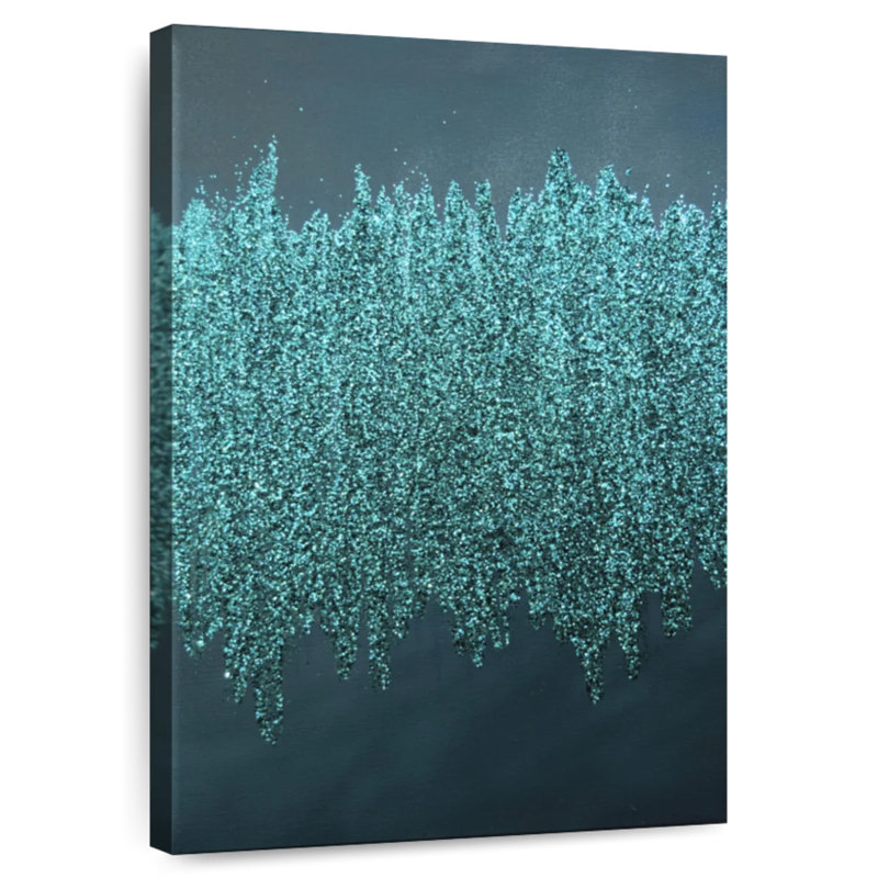 Avery Turquoise Shimmer, 24" H x 16" W