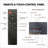 Infrared Electric Fireplace Insert, 33 Inch with Touch Panel, Crackling Sound, Fixed Trim Kit | Tempered Glass+Sheet Metal | Vent Free