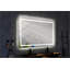 Miroir de salle de bain 60 po x 36 po à DEL avec éclairage avant et arrière, anti-buée, mémoire, 3 couleurs, réglable en continu