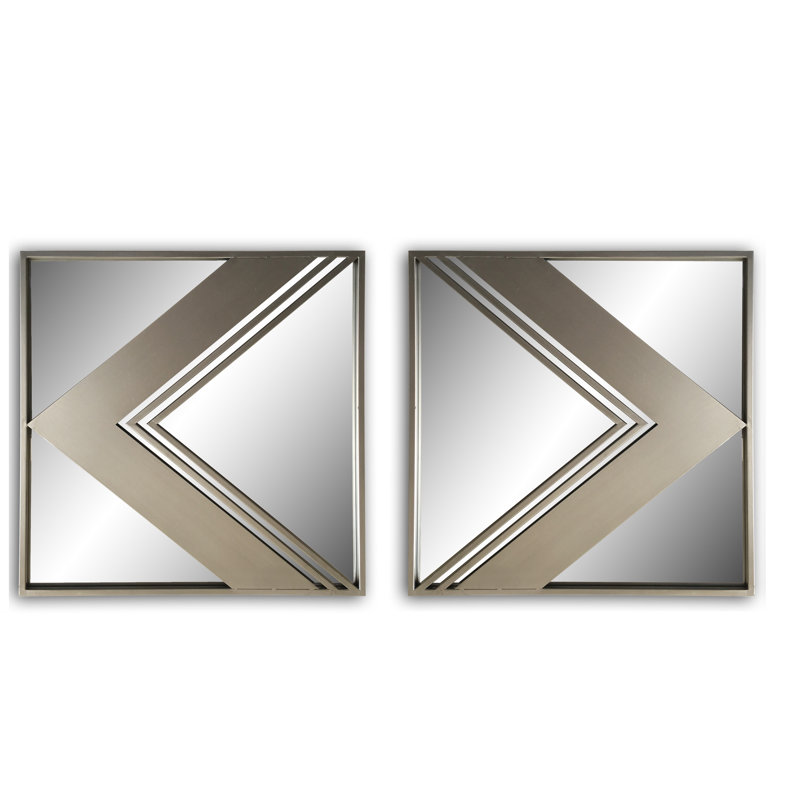 Metal Flat Wall Mirror