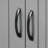 Tall Grey Bathroom Storage Cabinet, Doors, Drawer, Adjustable Shelf For Organized Space With Doors And Shelf, Ample Space, Modern
