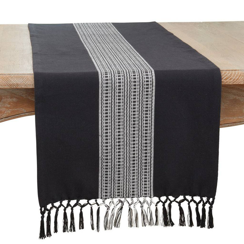 Chemin de table Roshundra, Noir