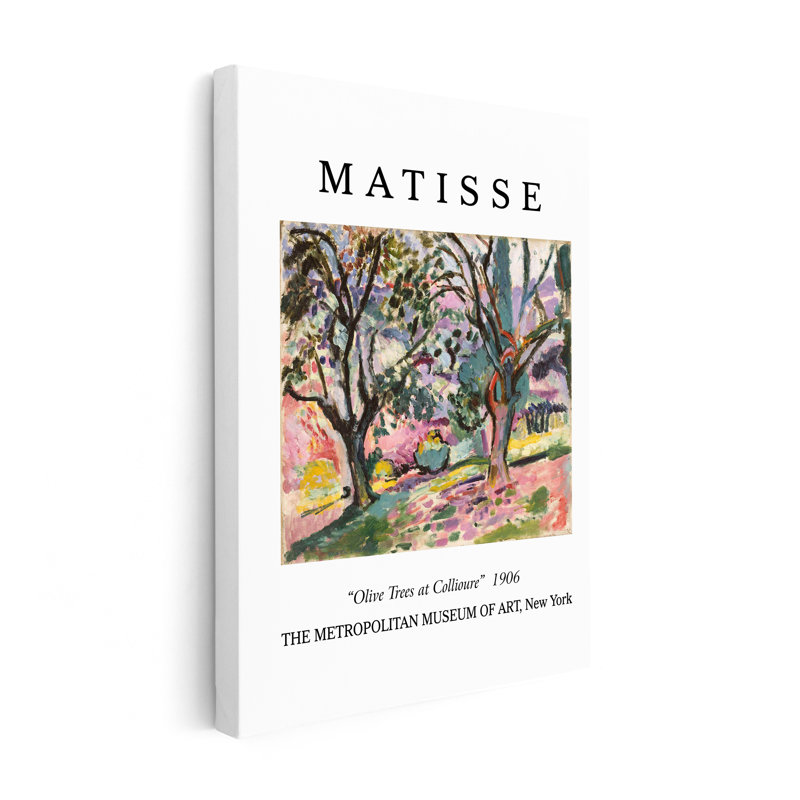 Henri Matisse - Oliviers à Collioure, Sans cadre, Canevas, H 12 po x l 16 po