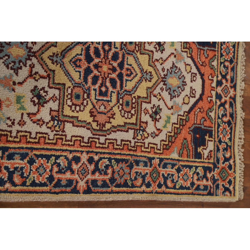 Tapis de couloir géométrique Heriz Serapi 3X8
