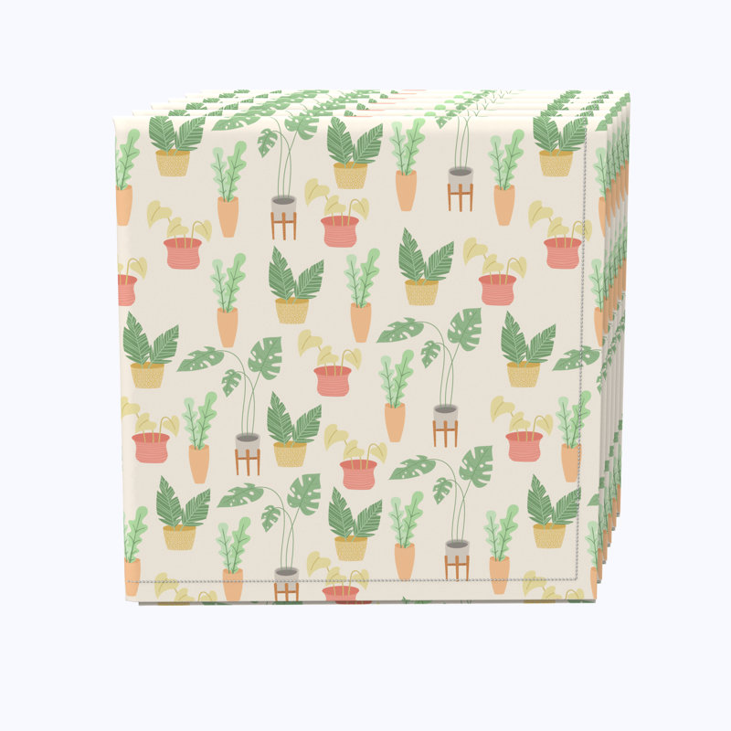 100% Cotton Floral Rectangle Napkin