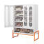 Armoire à chaussures 2 portes avec tablette ouverte