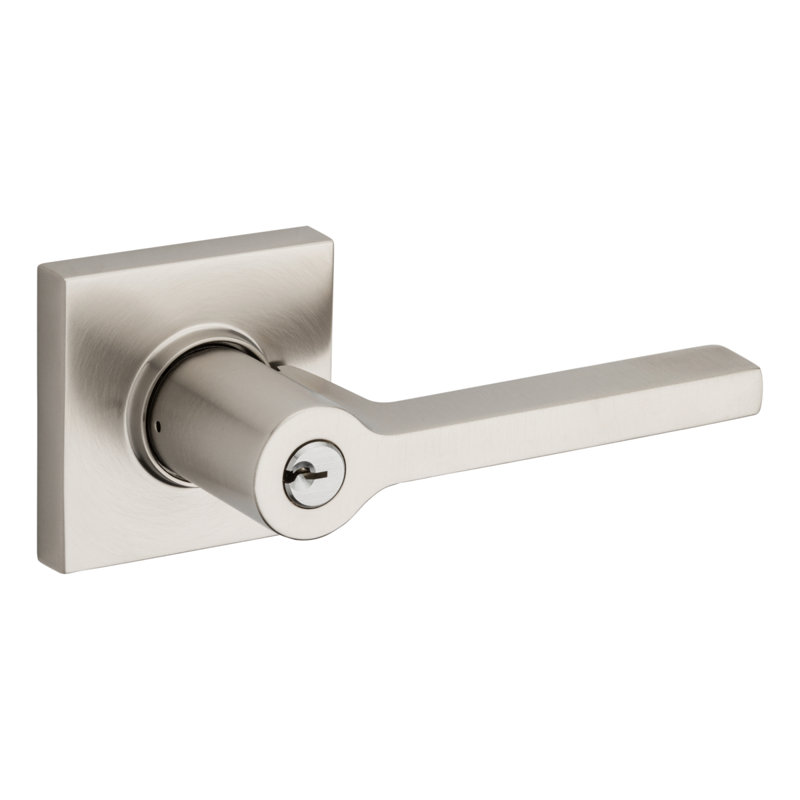 Rose Emergency Egress Keyed Entry, Right, Lifetime Satin Nickel
