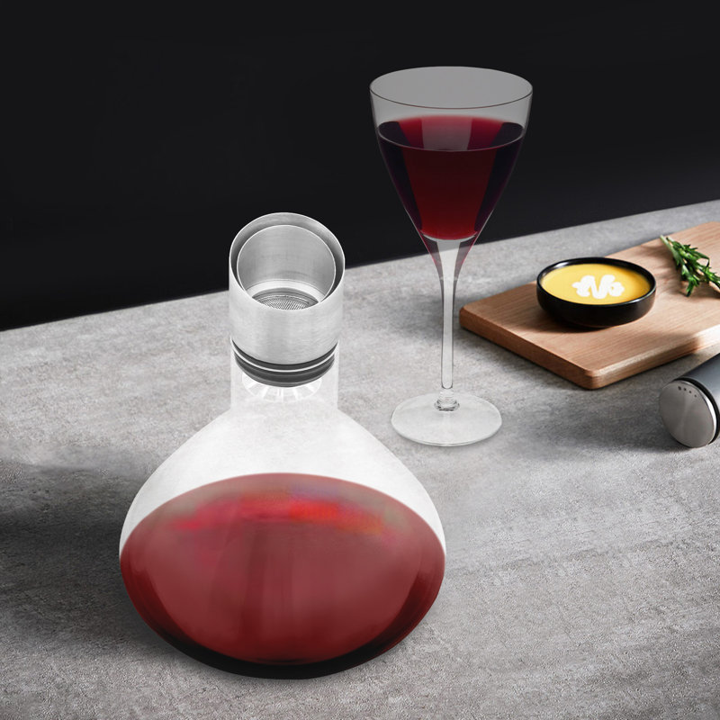 Wine Decanter With Stainless Steel Filter